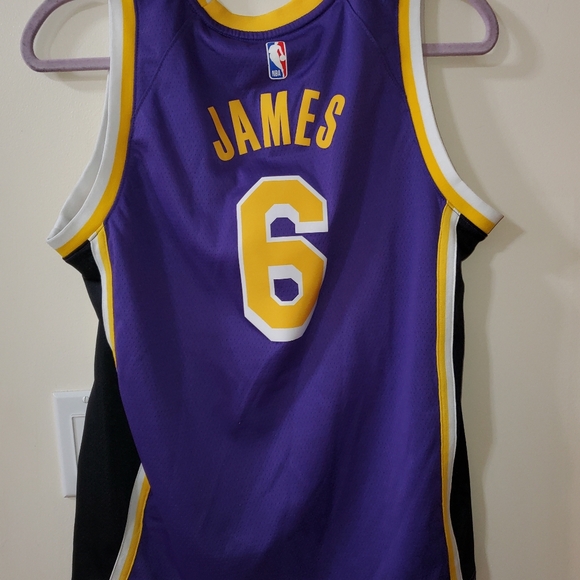Jordan NBA Statement Edition Swingman - LeBron James Los Angeles Lakers Sz Youth - Picture 4 of 6